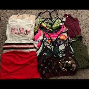PINK by Victoria Secret Bras and Shirts Bundle